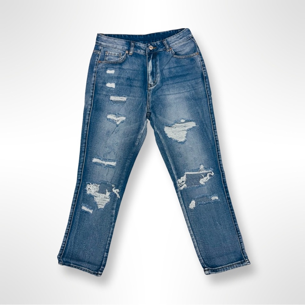 Distressed Mom Jean